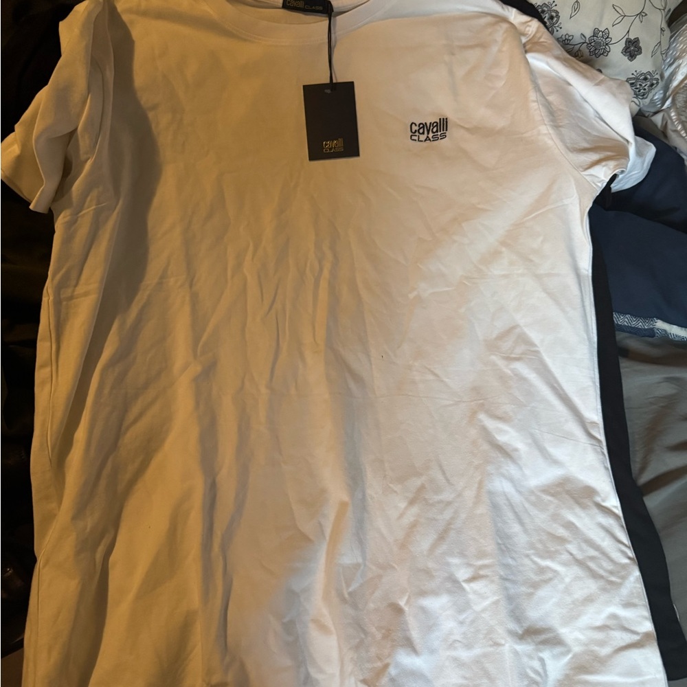Cavalli Class White Short Sleeve Tee
